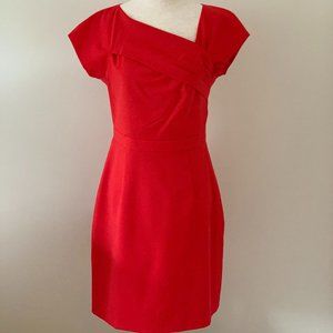 J Crew Red Suiting Dress